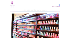 Desktop Screenshot of luxornailspa.com