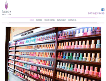 Tablet Screenshot of luxornailspa.com